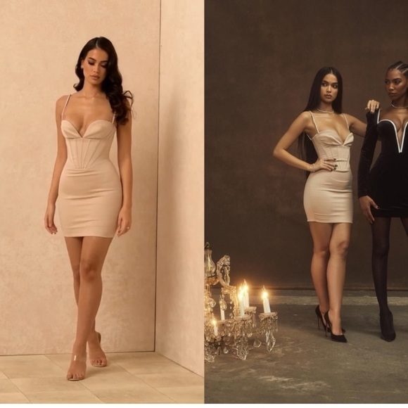 House of CB Cordelia Crystal Mini Corset Dress - Picture 2 of 12